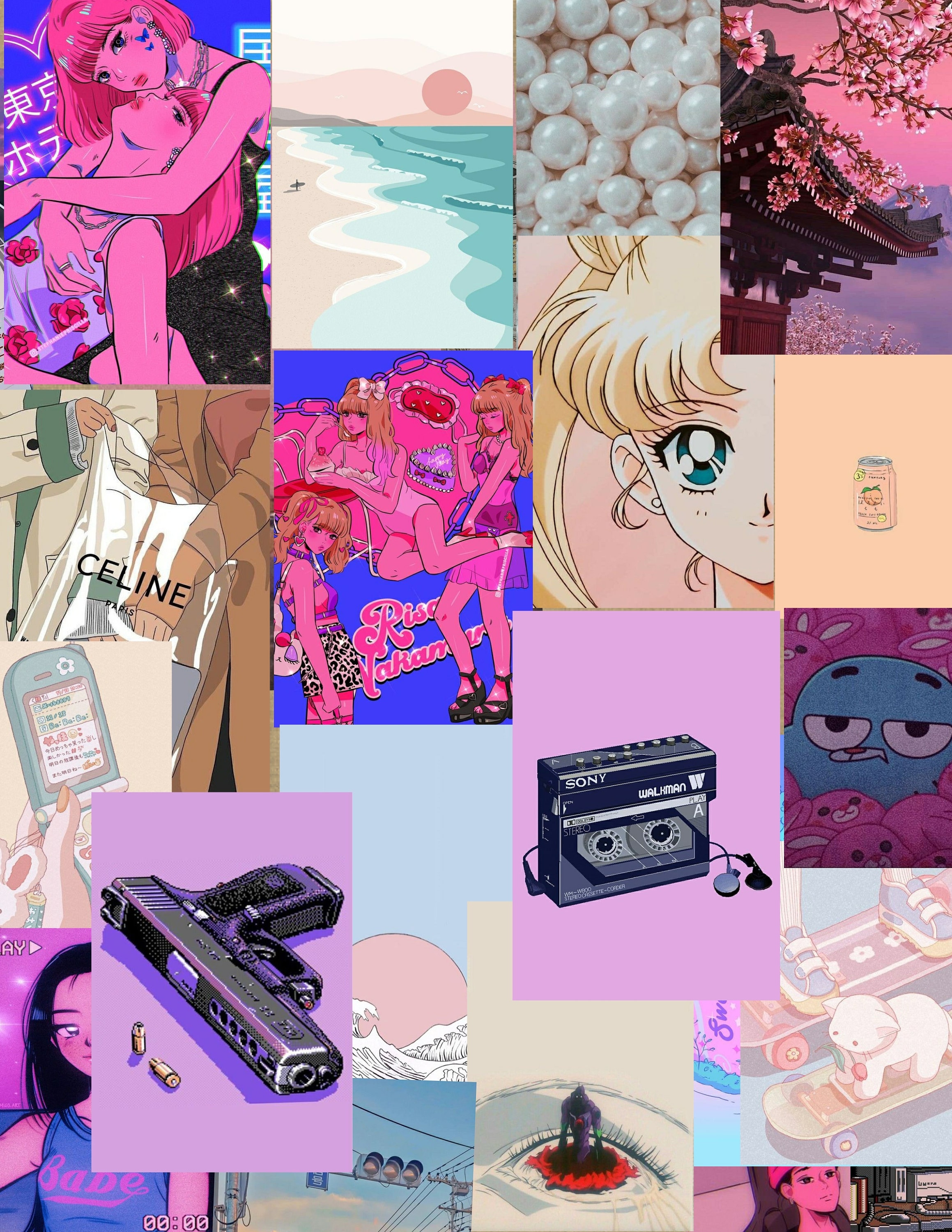 Anime Aesthetic Collage