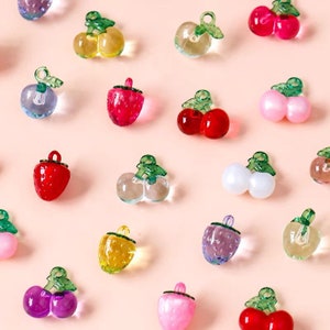 Polymer Clay Beads, Preppy Beads Cute Creative Fruit Flower Animal Colorful  Polymer Clay Beads, Soft Clay Beads, 10mm 
