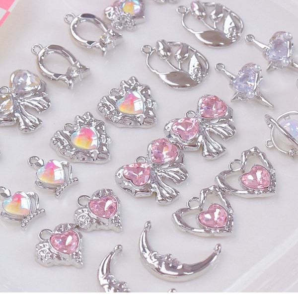 Silver Y2k Jewelry Necklace Etsy