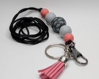 Silicone bead lanyard