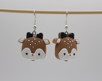 Christmas silicone bead earrings