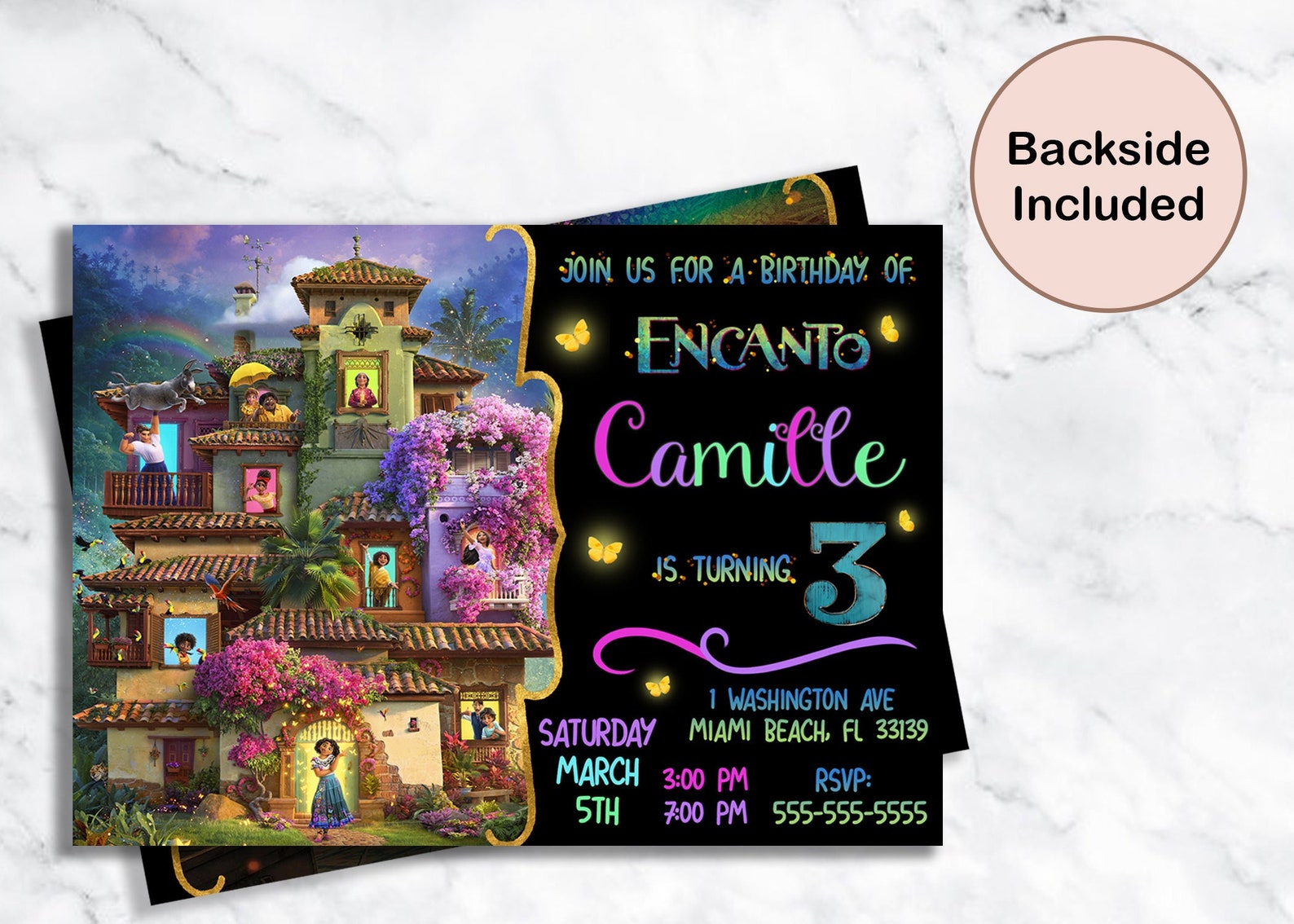 Encanto Birthday Party Invitation Encanto Celebration 3rd Etsy