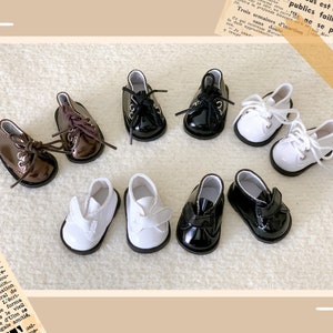 20cm Plush Doll Shoes, PU Leather Material