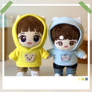 Cute Hoodie, Fit For 20cm Plush Doll, Soft Cotton Blend Fabric, 2 Colors and Styles
