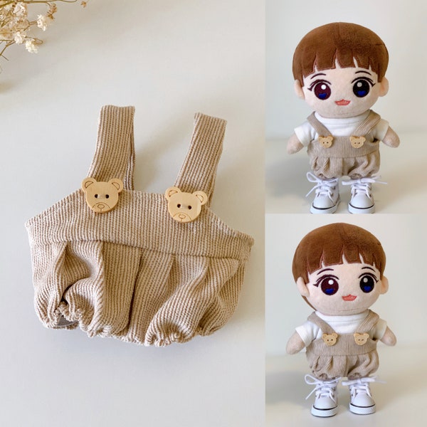 Overalls Pants, For 20cm Plush Doll