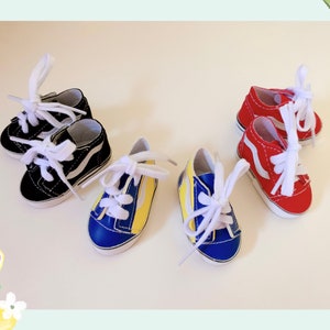 Fashion Sneakers, Fit For 20cm Plush Doll, Color: Black, Red, Blue&Yellow