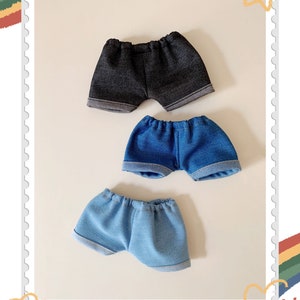 17cm - 20cm Plush Doll Outfit, Jeans fit for 17cm - 20cm plush