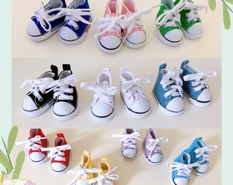 Canvas Laced Sneakers, Fit For 20cm Plush Doll
