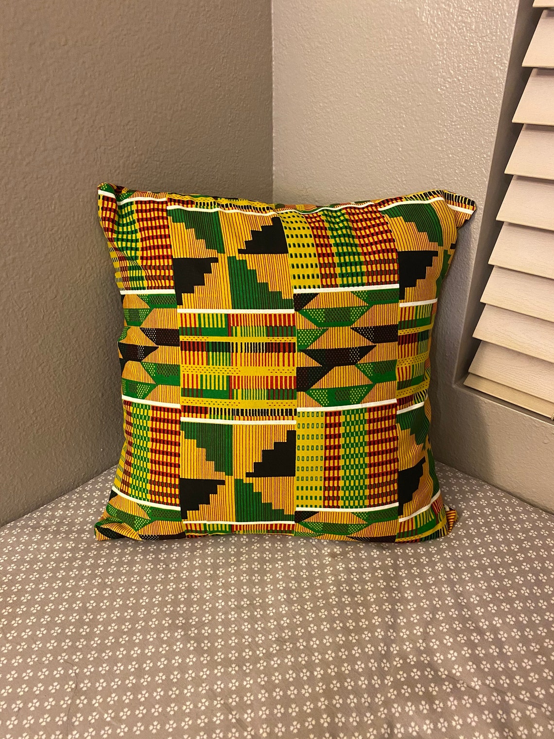 African print decorative throw pillow Etsy