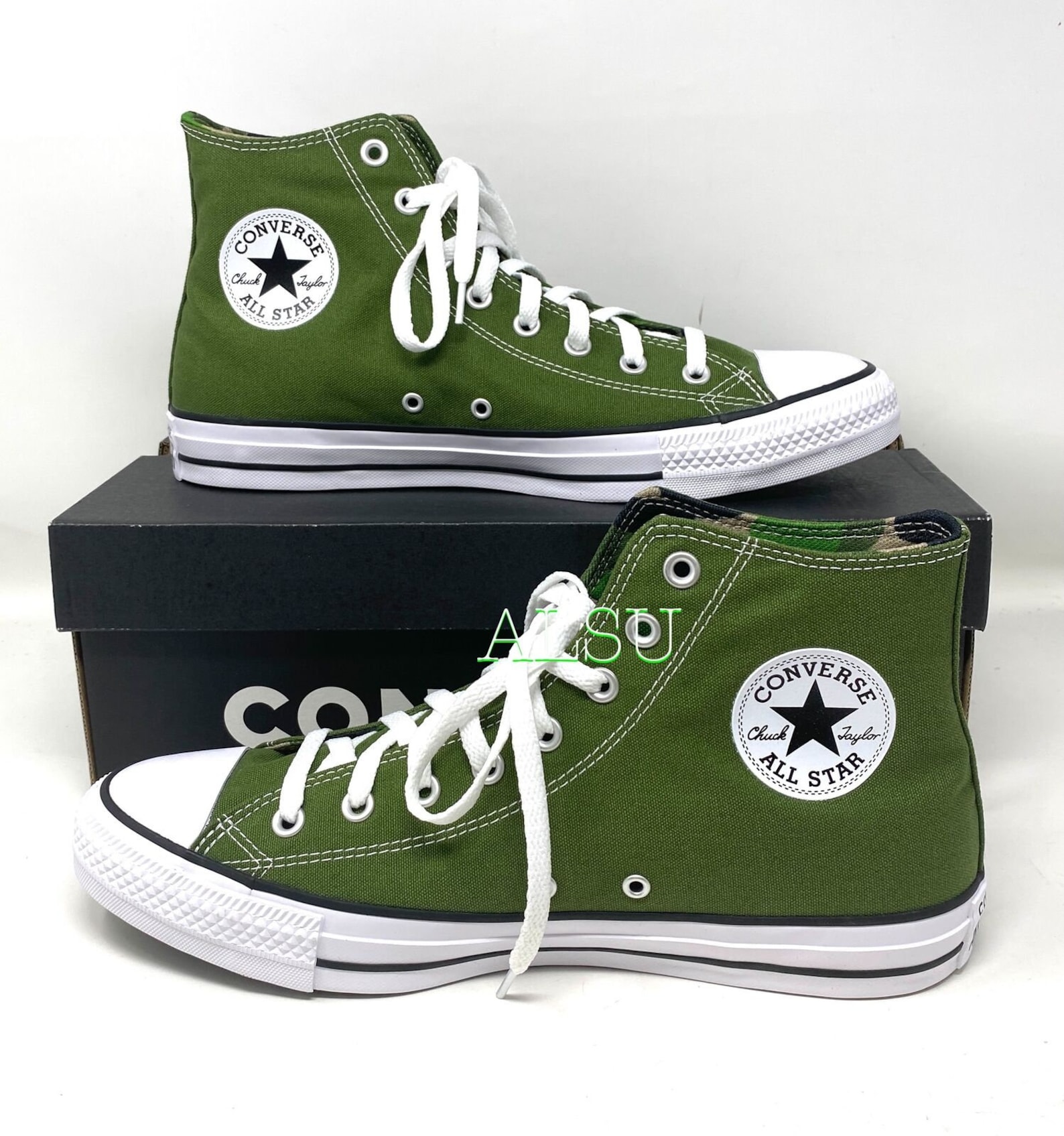 Converse CTAS POCKET High Top Canvas Cypress Green Men's Etsy