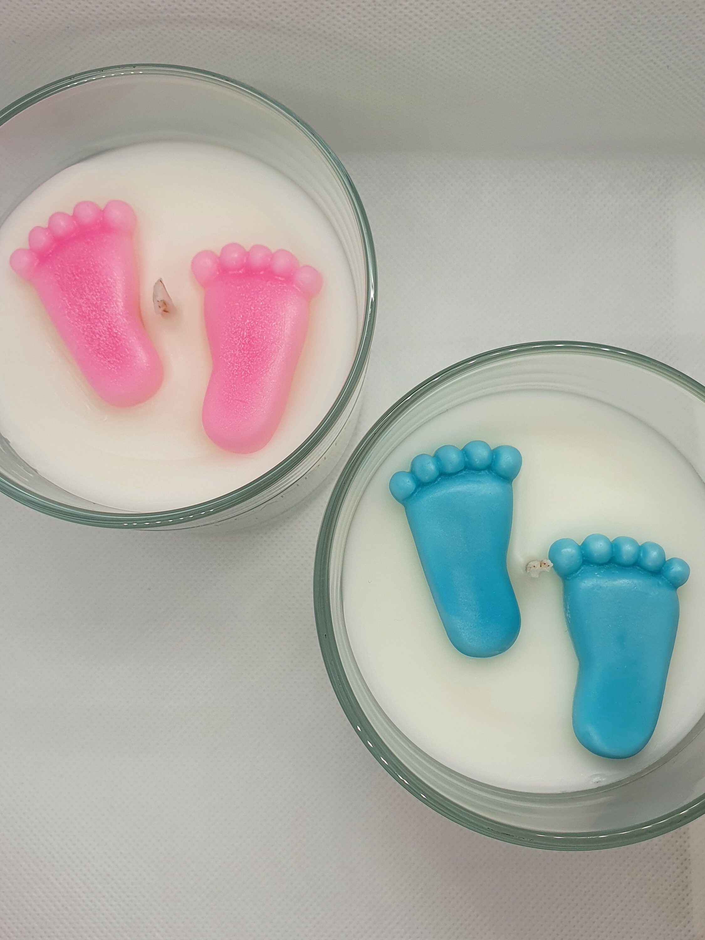New Baby 30cl Candle Baby Feet Candle Boy Girl Neutral Etsy