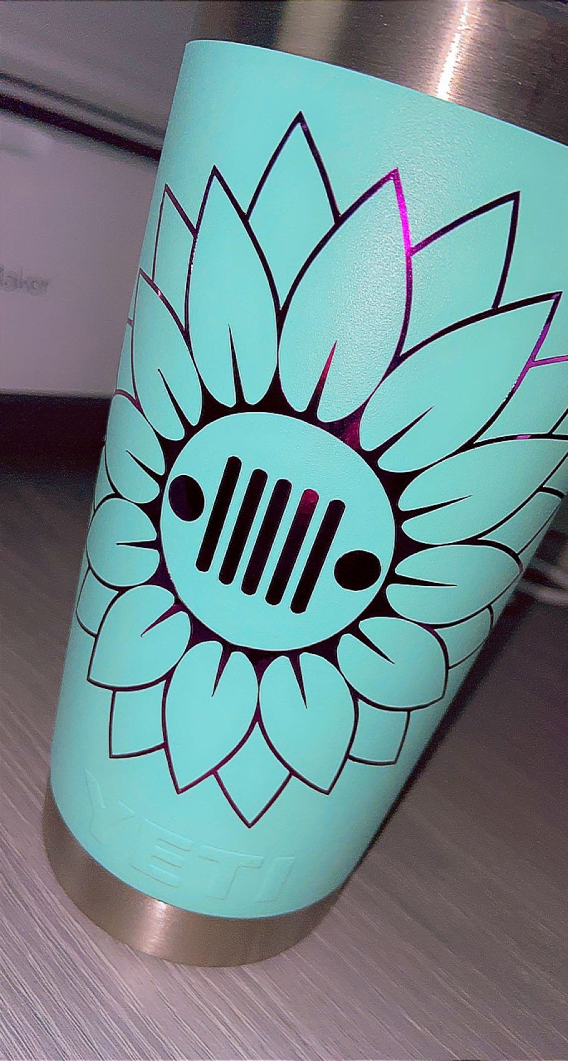 Jeep Sunflower Decal Etsy