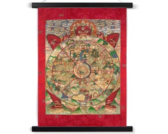 Details about / The Wheel Of Life 22x30 Hand Numbered Ltd Edition Tibetan Art Mandala Art Print