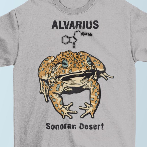 Bufo Alvarius Toad, The Sonoran Desert 5-MeO DMT Psychedelic Frog, Trippy Ayahuasca Weed Chemistry | 420 Spiritual Digital Art T-Shirt Tee