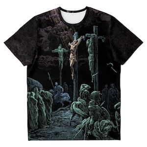 Christ Condemned and Crucified by Gustave Dore, Paradise Lost, Dante, Surreal Spiritual Gift | Wicca Magick | Vintage Graphic Art T-Shirt
