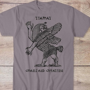 Tiamat: Chaos and Creation Goddess, Ancient Babylonian Sumerian Mesopotamian Mythology Dragon, Ancient Aliens Anunnaki Yokai Art T-Shirt