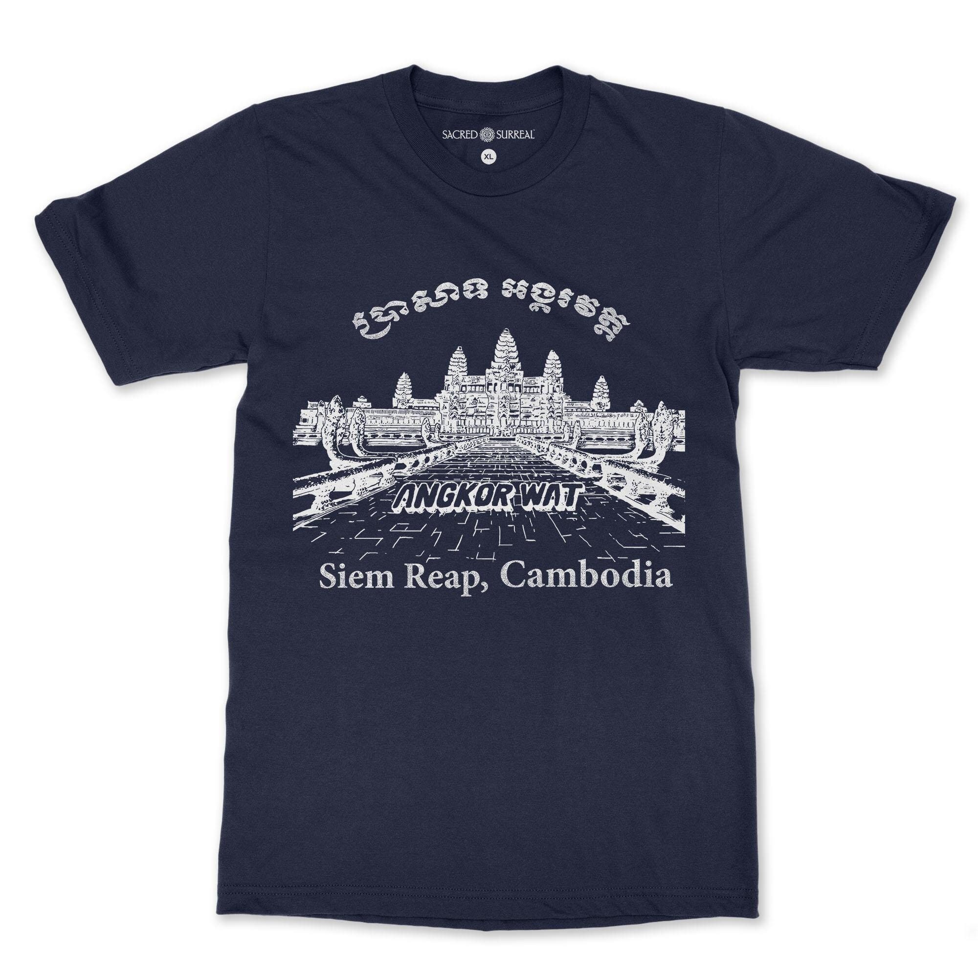 Angkor Wat T-Shirt Cambodia Buddhism Hinduism Cambodian Tee Angkor Wat T-Shirt Cambodia Buddhism Hinduism Cambodian Tee