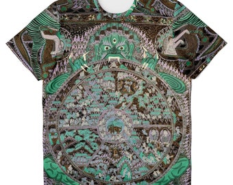 Samsara: The Circle of Transmigration | The Law of Karma | Rebirth and Reincarnation | Buddhist Vintage T-Shirt