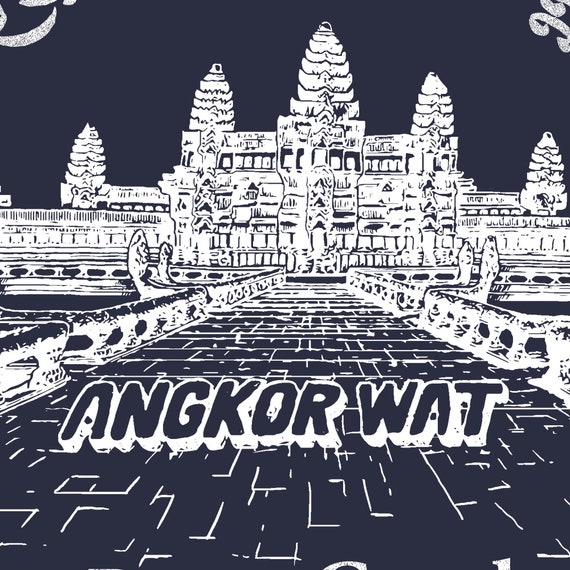 Angkor Wat T-Shirt Cambodia Buddhism Hinduism Cambodian Tee Angkor Wat T-Shirt Cambodia Buddhism Hinduism Cambodian Tee