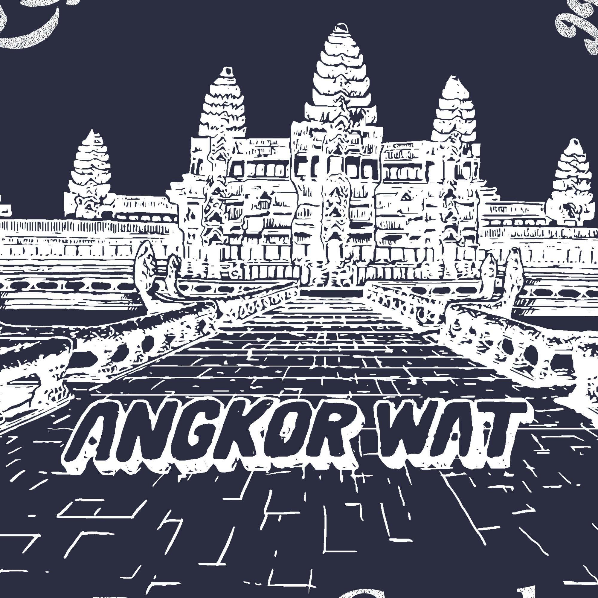 アンコール ワット、シェムリアップ、カンボジア ヴィンテージ仏教寺院  