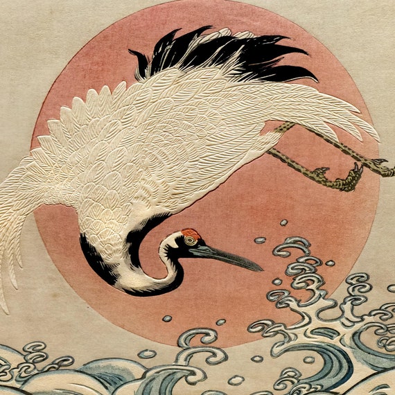絵画 REVERIE 50 Cranes at Sunrise (1804, edo era) - Mori Shūhō 旭群鶴図