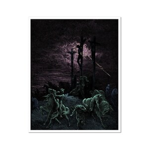 The Crucifixion of Jesus by Gustave Doré | Biblical Christian Passion of Christ Spiritual Wall Art Gift Vintage Fine Art Print