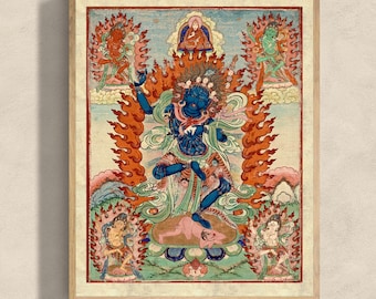Details about   Goddess of death Kali shiva Batik wall hanging cotton tapestry devil painted art