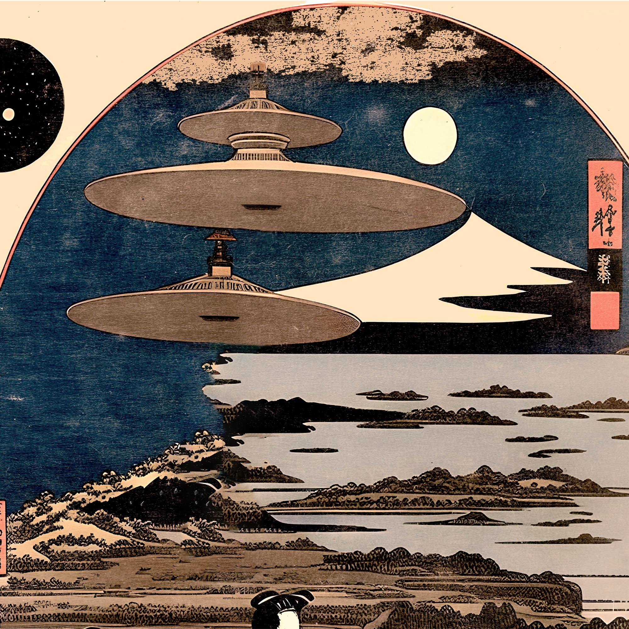 Extraterrestrials in Japanese Ukiyo-e Art | the Uchuu-jin, UFO