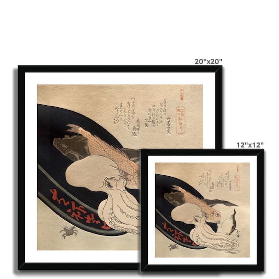 深海の珍味：ととやほっけ 日本のイカ・タコギフト、江戸木版画