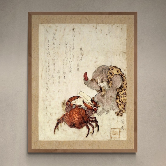 Monkey and Crab Japanese Folklore Mythology | Asian Fable