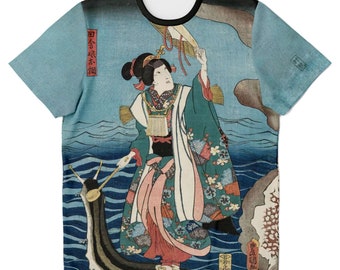 Utagawa Kuniyoshi: The Heroic Tales of Jiraiya Antique Ukiyo-e Japanese Clothing Graphic Art T-Shirt Tee Vintage T Shirt