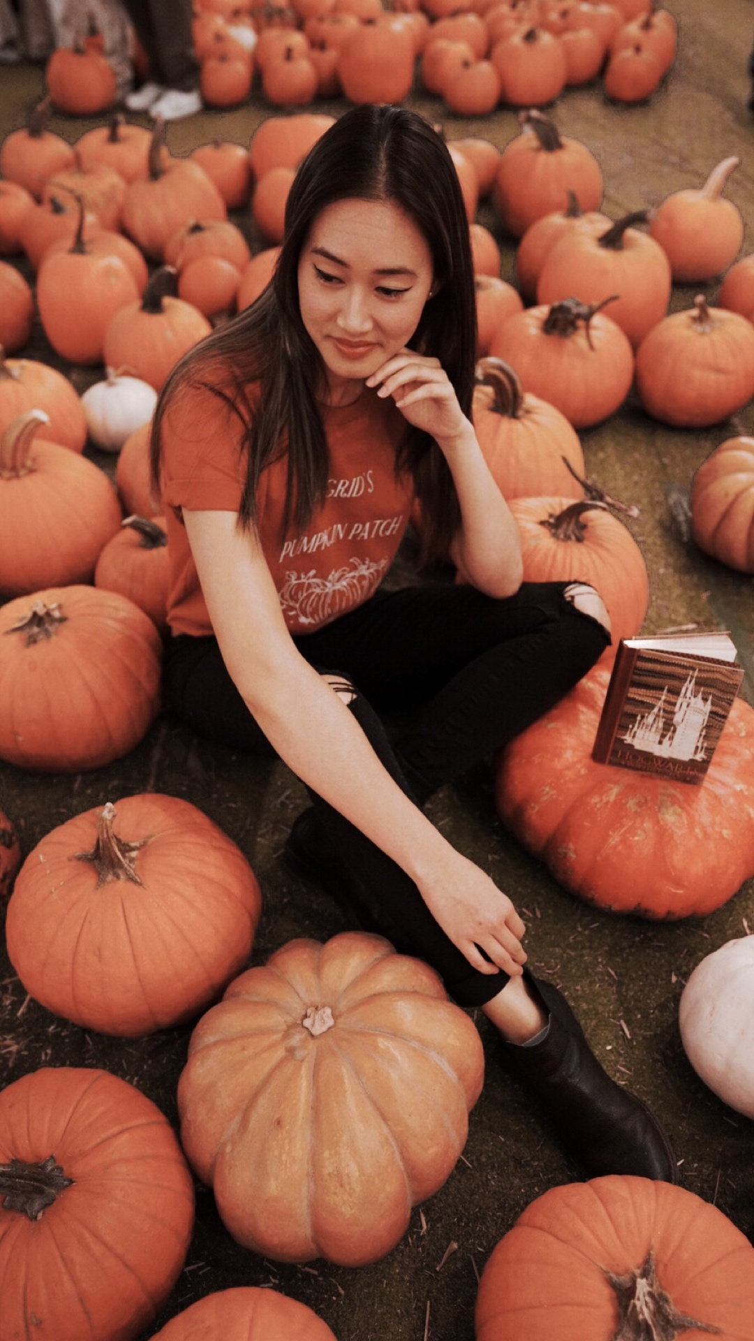 Discover Solid Autumn Hagrid's Pumpkin Patch Tee