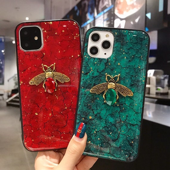 Gucci Bee Case for iPhone 11,12,13,14,15 iPhone 11,12,13,14,15 Pro iPhone 11,12,13,14,15  Pro Max , iPhone Xs Max ,XR, X iPhone 6,7,8 plus