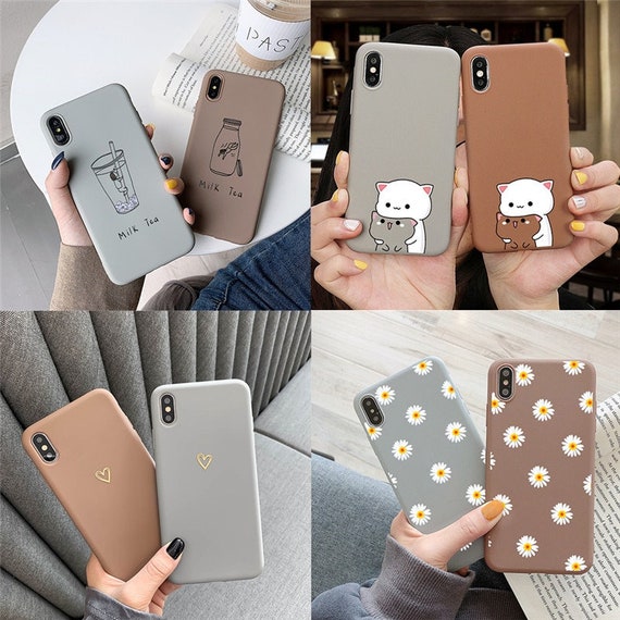 Luxury Brand Square Flower Hard Leather Soft Border Phone Case for iPhone X  Xr Xs Max 7 8 6 6s S Plus 7plus 10 11 PRO Back Cover - China Phone Case