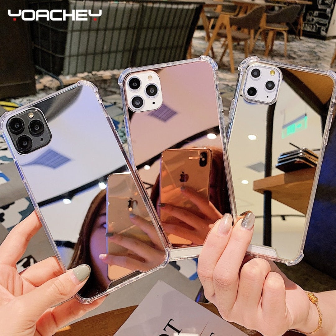 Luxury Clear Mirror Phone Case for iPhone 11 12 13 Pro XS MAX Etsy