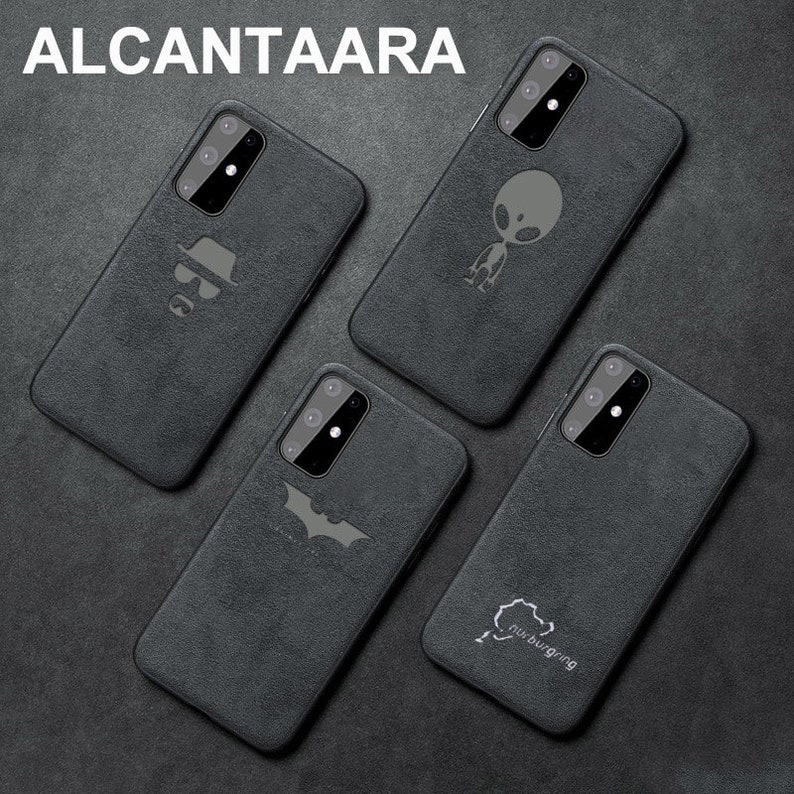 Luxury Alcantara Racing Logo Phone Case for Samsung Galaxy S20 Ultra S10 S21 Plus S10E S8 S9 Note 20 8 9 10 Silicone Leather Cover 