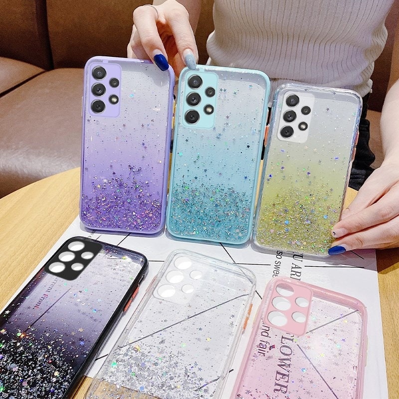 For Samsung Galaxy A54/53 A14/13 5G A32 Phone Case Glitter Shockproof Girl  Cover