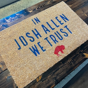 Buffalo Bills Doormat, Josh Allen, NFL