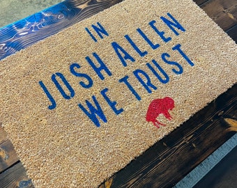 Buffalo Bills Doormat, Josh Allen, NFL