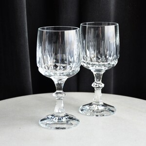 Set of 2 Vintage Crystal Goblets
