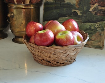 フランスのヴィンテージ籐バスケットホームデコレーションキッチンmi