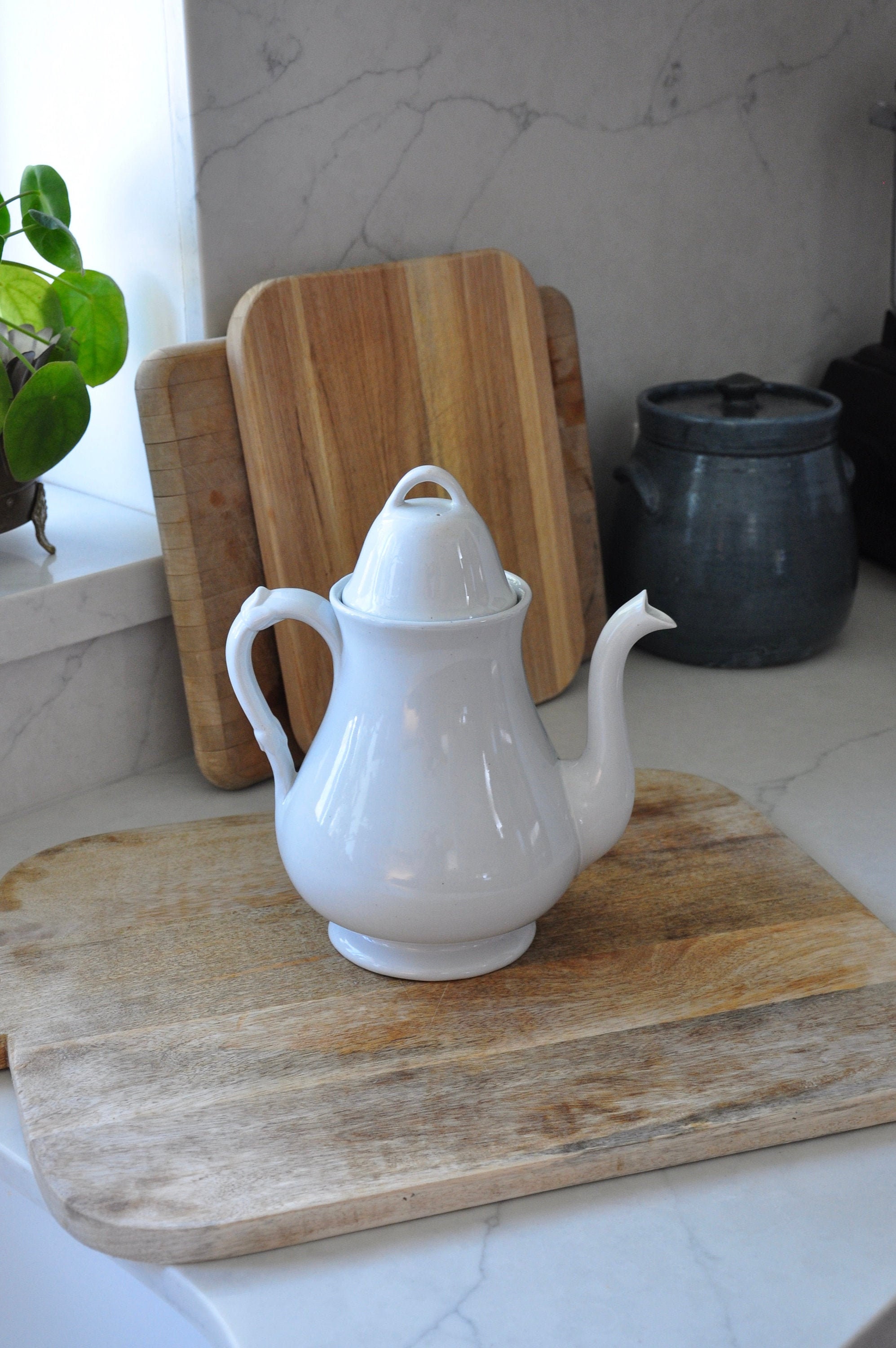 Antique English Ironstone Teapot Etsy