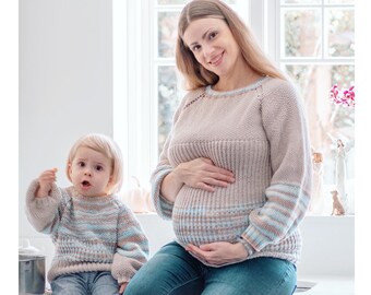 mother and daughter matching jumpers