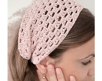 Hand Crochet Headband, Boho Headband, Handcrafted Hair Accessories