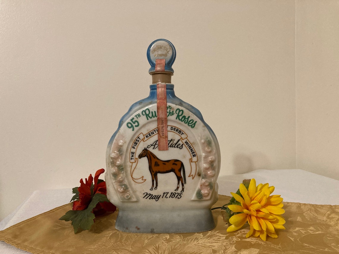 Vintage 1969 Jim Beam Decanter 95th Kentucky Derby Churchill Etsy