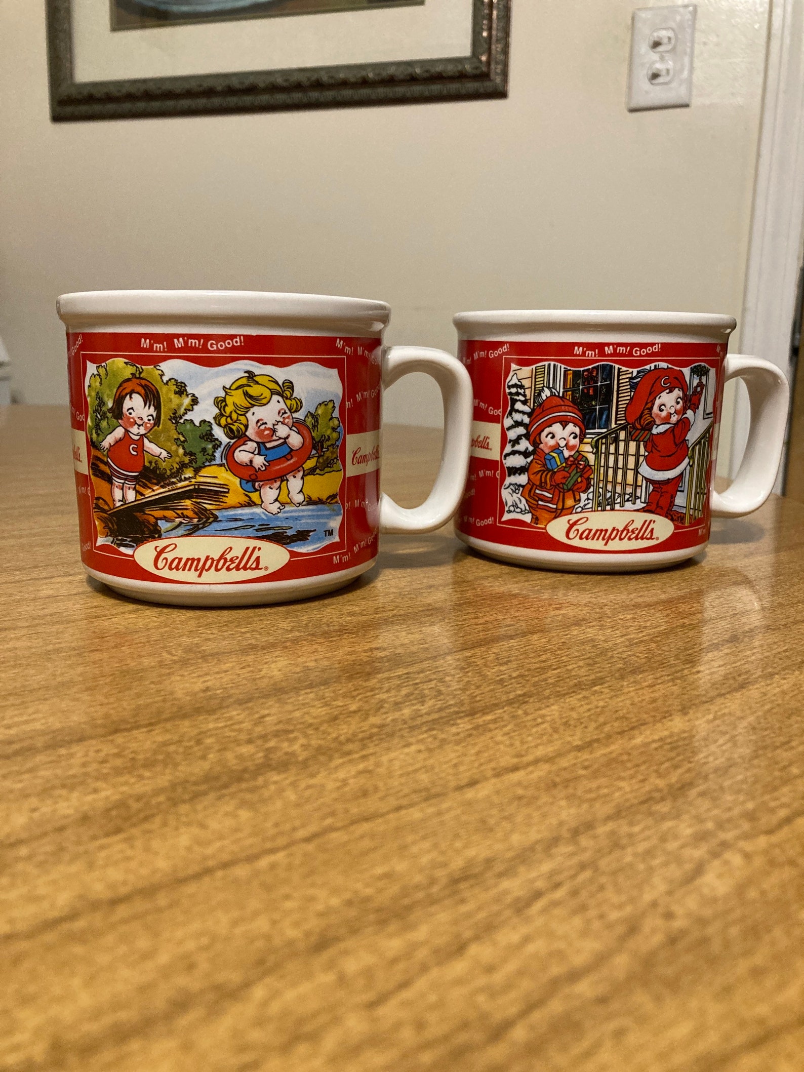 Set Of 2 Campbells Soup Mug Winter/Spring/Summer/Fall 1998 Etsy