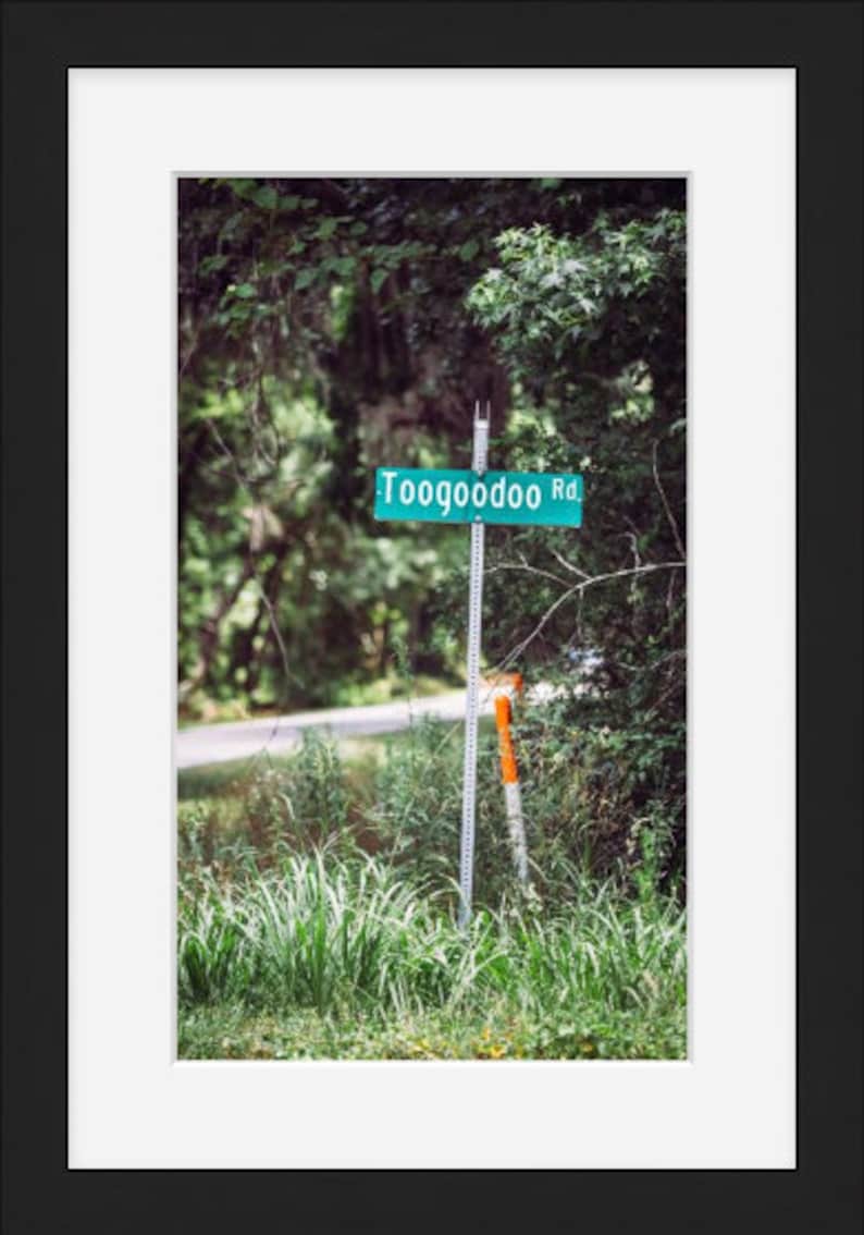 Edisto, Original Photo, Toogoodoo Road Sign, Edisto Island, Coastal