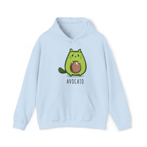 Avo Cato - Hoodie, Custom Cat Hoodie, Avocado Hoodie, Cute Cat Hoodie, Gift for Cat Owner, Funny Chef Hoodie, Cat Daddy, Cat Mama Hoodie