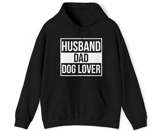 Ehemann, Papa, Hundeliebhaber - Hoodie, Individueller Hunde Hoodie, Hunde Papa Geschenk, Top Papa, Cooler Papa, Bester Hunde Papa, Hunde Liebhaber Geschenk, Vatertagsgeschenk