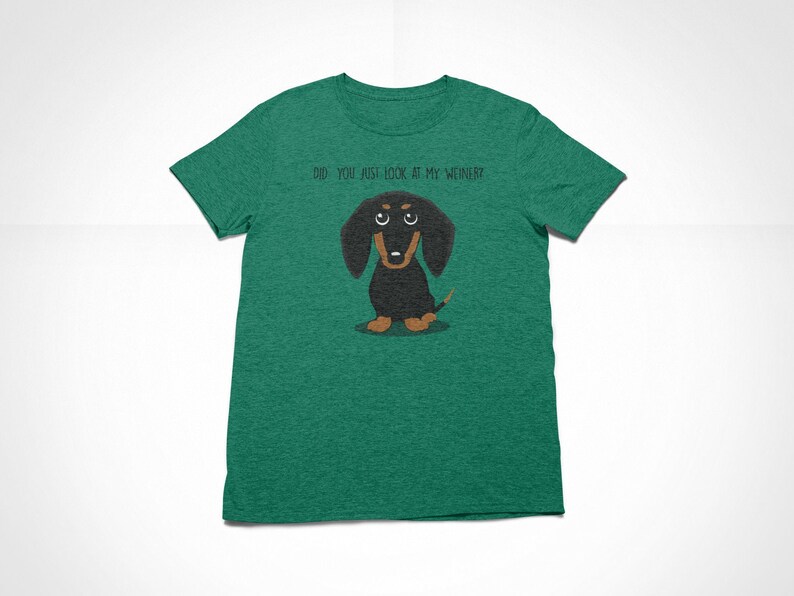 Did You Just Look at My Weiner Shirt Funny Weiner Dog Shirt Etsy
